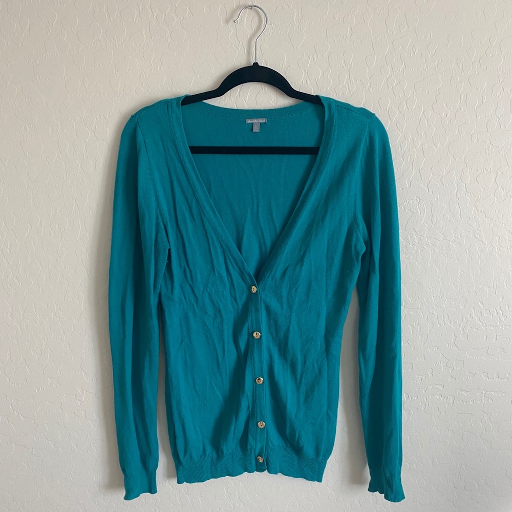 chartreuse cardigan